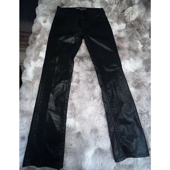 Ralph Lauren 109 Black Label Womens Sz 26 Black Coated Stretch Skinny Jeans - Picture 2 of 16